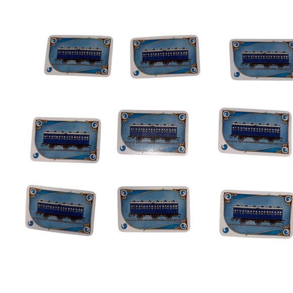 Days of Wonder Ticket to Ride Set of 12 Blue Tanker Car Train Cards Replacement - Picture 2 of 6